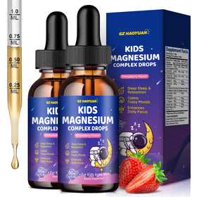 GZ HAOYUAN Complément Alimentaire Magnésium 4 en 1 Enfants Flacon de 120 ml