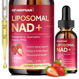 GZ HAOYUAN Complément NAD Liposomal 1200mg vue avant avec étiquette
