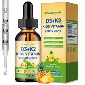 GZ HAOYUAN Gouttes de Vitamine D3 K2 60 ml, bouteille vue de face