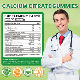 GZ HAOYUAN gummies au citrate de calcium 1200mg avec ingrédients
