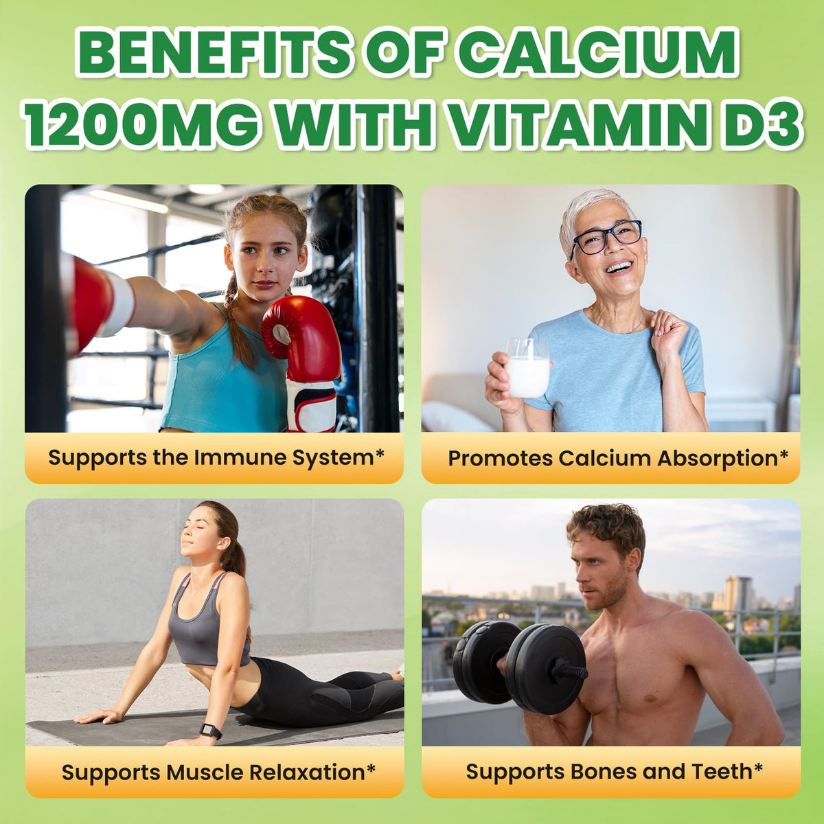 GZ HAOYUAN gummies au citrate de calcium 1200mg emballage