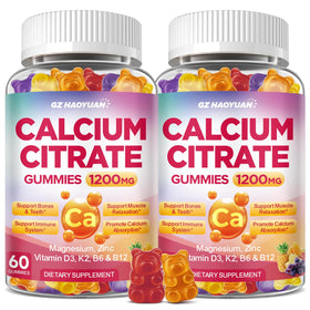 GZ HAOYUAN Gummies Calcium Citrate 1200mg devant l'emballage