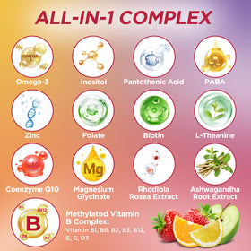 GZ HAOYUAN Gummies Complexe de Vitamines B Méthylées, saveurs fruitées