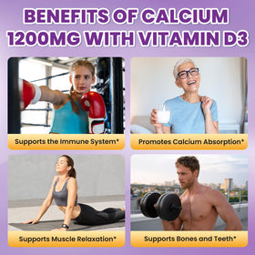 GZ HAOYUAN Gummies de Citrate de Calcium 1200mg avec détails nutritionnels