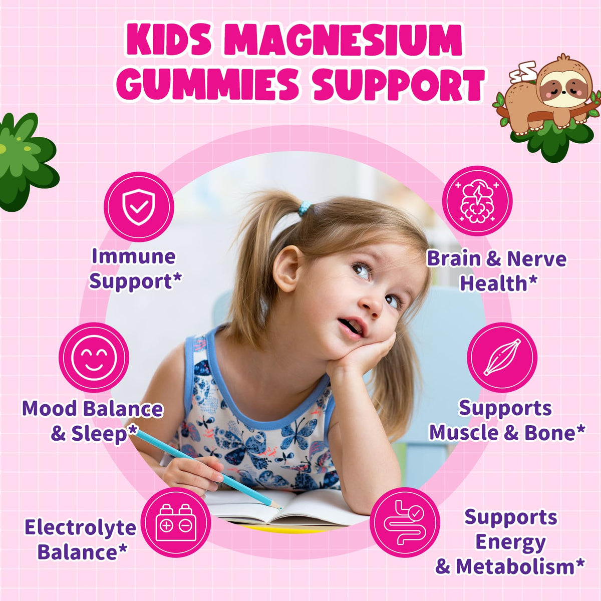 GZ HAOYUAN Gummies de Magnésium, gummies ouvertes montrant leur texture
