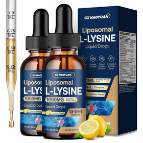 GZ HAOYUAN L-Lysine Liposomal 1000mg flacon de 4oz vue avant
