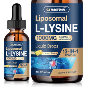 GZ HAOYUAN L-Lysine Liposomal 1000mg flacon et ingrédients naturels