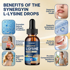 GZ HAOYUAN L-Lysine Liposomal 1000mg gouttes avec verre d'eau