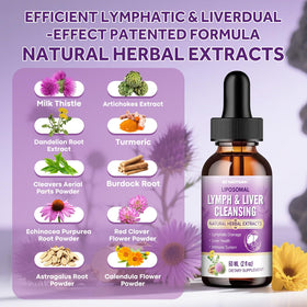 GZ HAOYUAN Lymphatic Drainage flacon ouvert avec goutte à goutte
