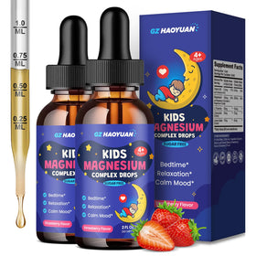 GZ HAOYUAN Magnésium Glycinate 2 flacons de 120 ml vue avant