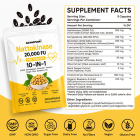 GZ HAOYUAN Nattokinase 20 000 FU gélules sur une surface