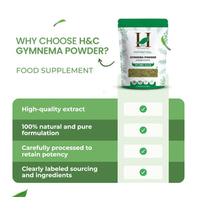 H&C Poudre de Feuilles de Gymnema 250g avec d'autres ingrédients