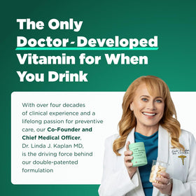 H-PROOF Anytime You Drink 40 comprimés avec des verres vides