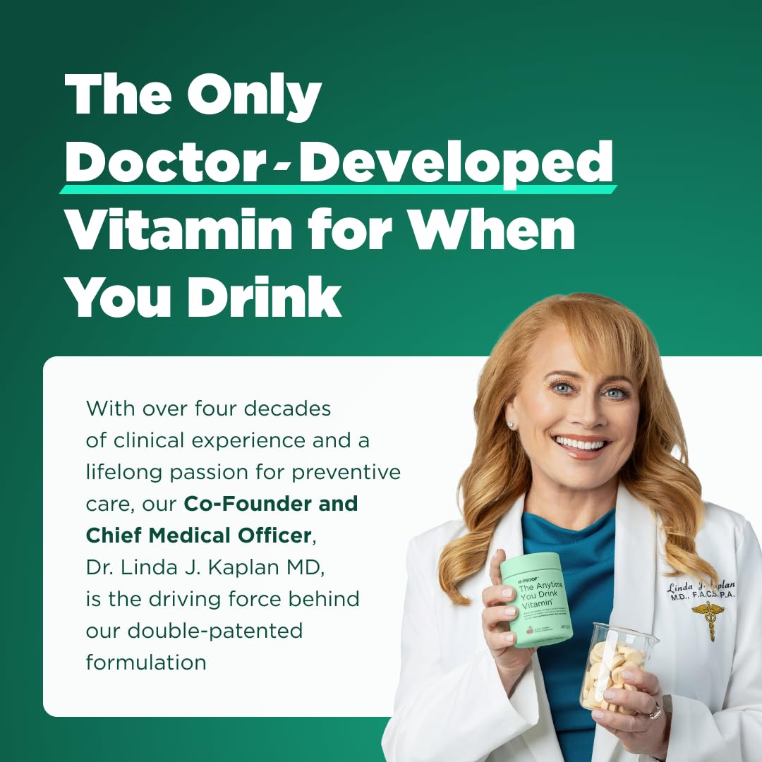 H-PROOF Anytime You Drink sur une table avec d'autres compléments
