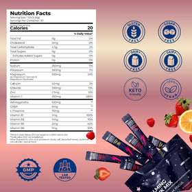 H2O Capsule mélange de boisson en poudre de magnésium glycinate 200g en utilisation après le sport