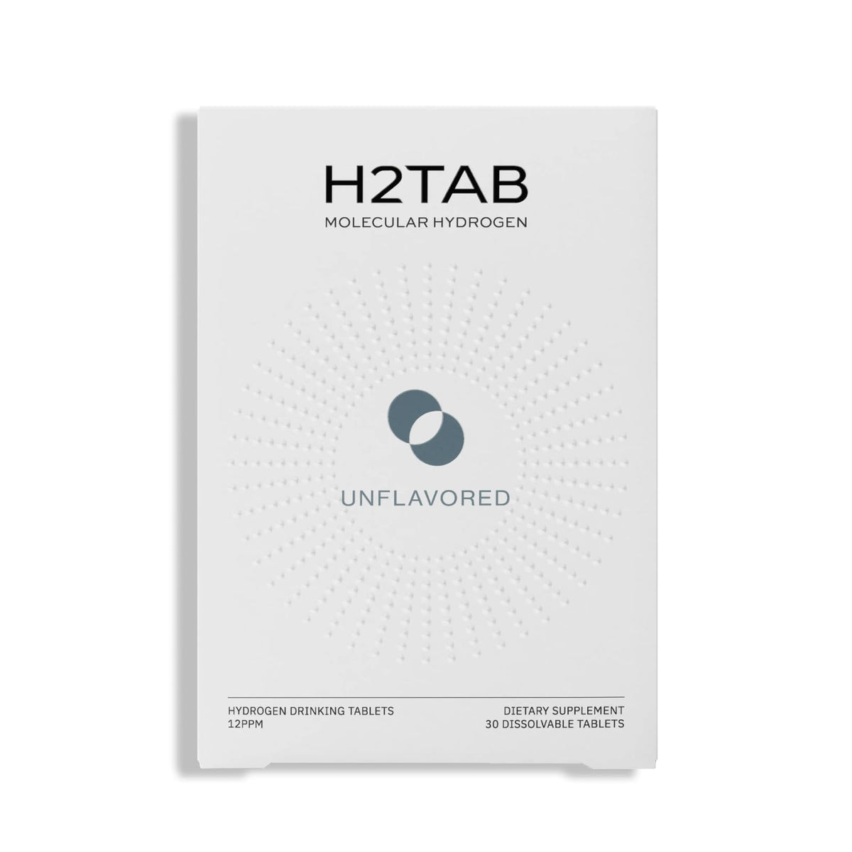 H2TAB Tablettes d'Hydrogène Moléculaire boîte vue de face