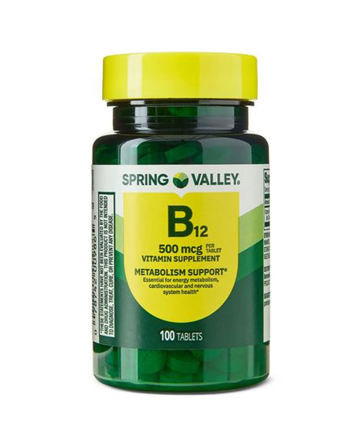 H4U Complément Alimentaire Vitamine B12 500 mcg 100 comprimés vue avant