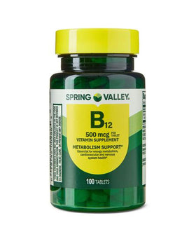 H4U Complément Alimentaire Vitamine B12 500 mcg 100 comprimés vue avant