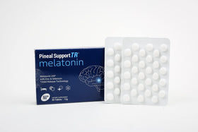 H6 healthSIX Mélatonine 1,5 mg, flacon ouvert avec comprimés