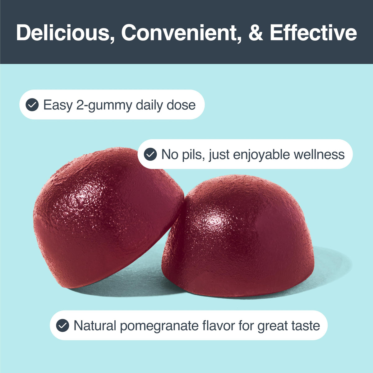 Habit + Habitat gummies de santé prostatique, présentation avec fruits
