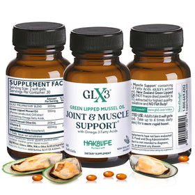HAKA Life GLX3 capsules d'huile de moules à lèvres vertes, vue de face