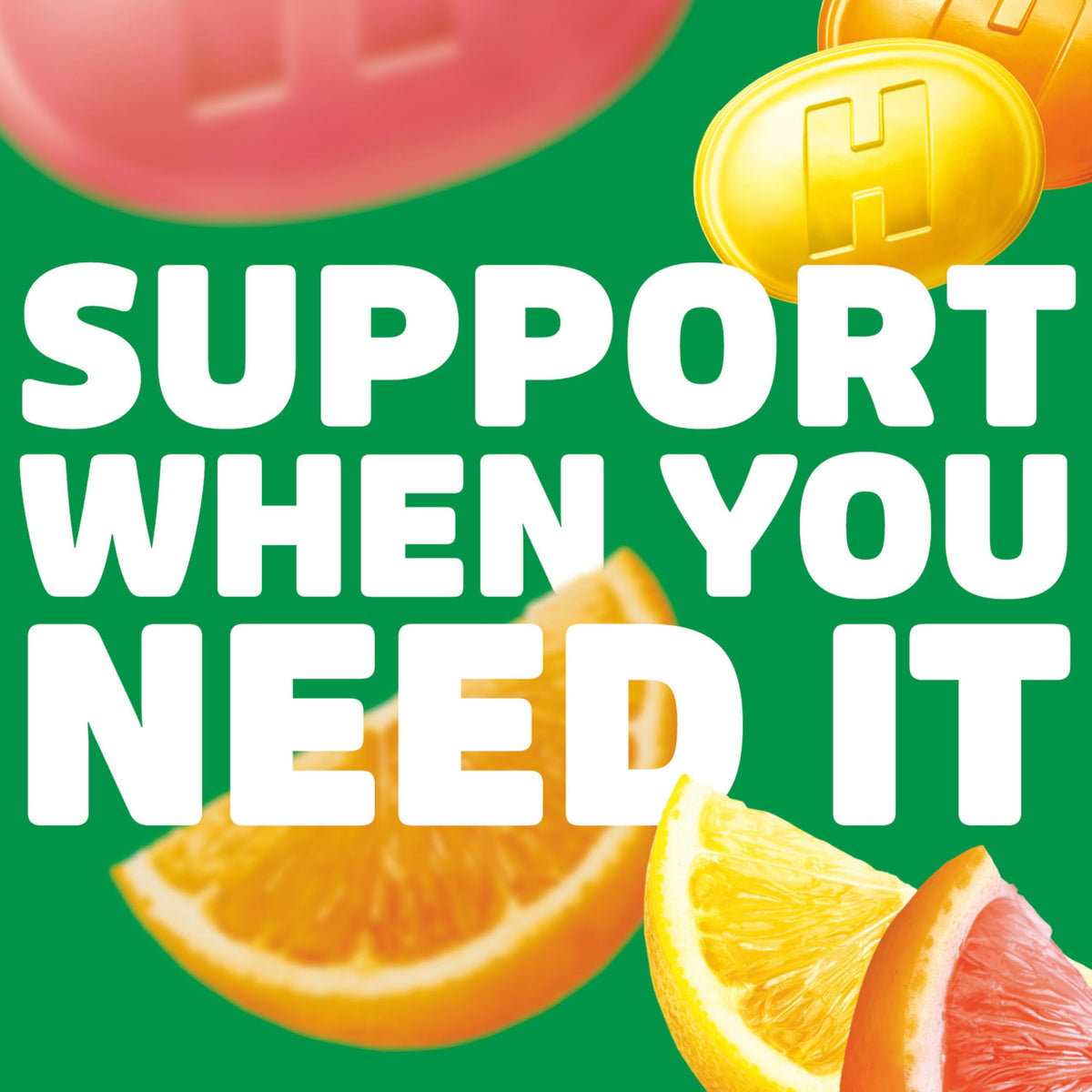 HALLS Bonbons au Citron Assortis, stick de bonbons avec dosage de vitamine C