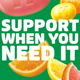 HALLS Bonbons au Citron Assortis, stick de bonbons avec dosage de vitamine C