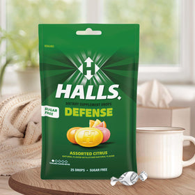 HALLS Bonbons au Citron Sucre 300 Gouttes, image de l'emballage