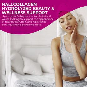 Hallusa Natural Collagène Hydrolysé 1000mg sur une table