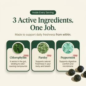 Haloven Gummies de Chlorophylle Menthe avec emballage