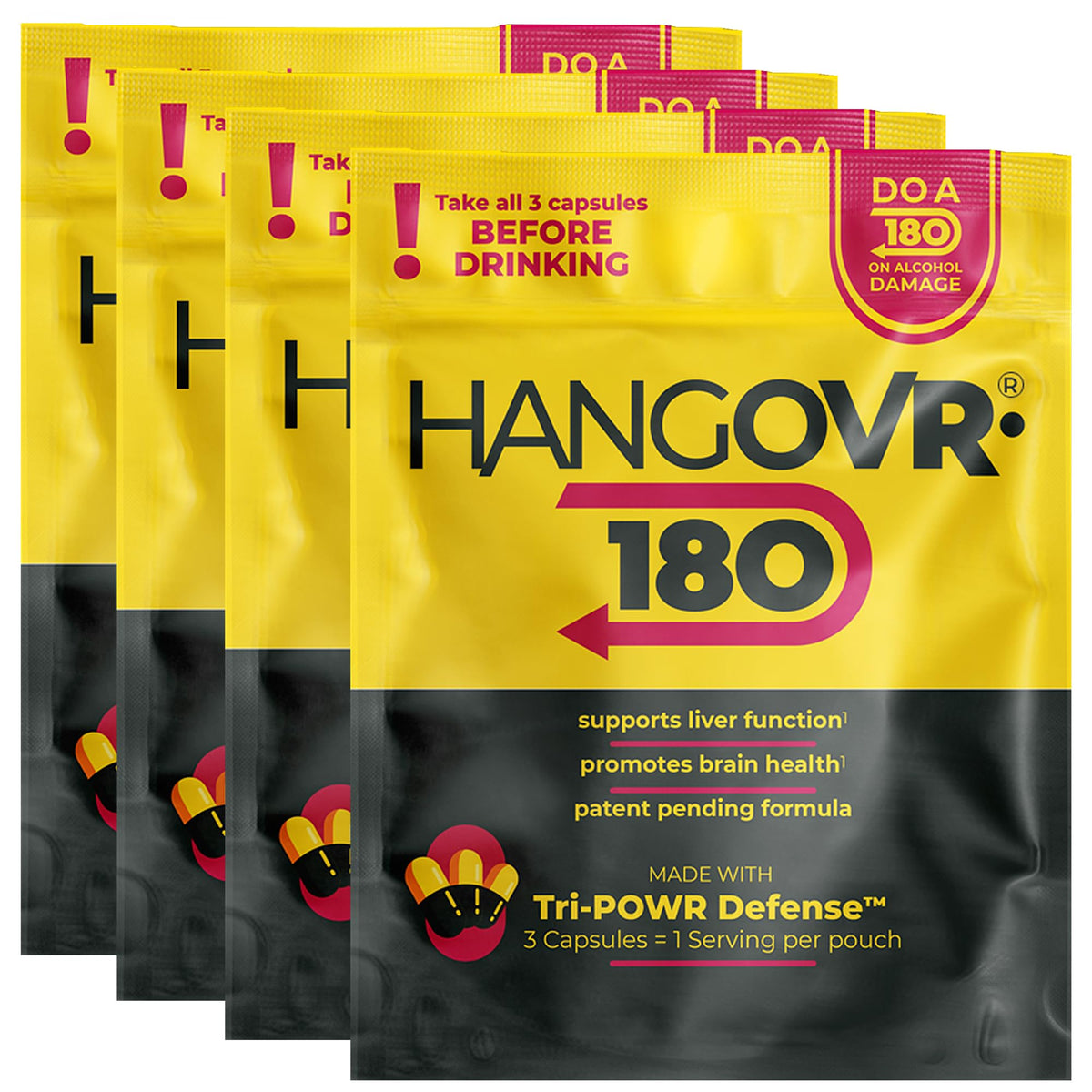 HANGOVR-180 Hangovr180® sachet individuel avec 3 capsules