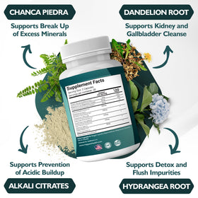 Happee Chanca Piedra 1 270 mg gélules sur un fond naturel