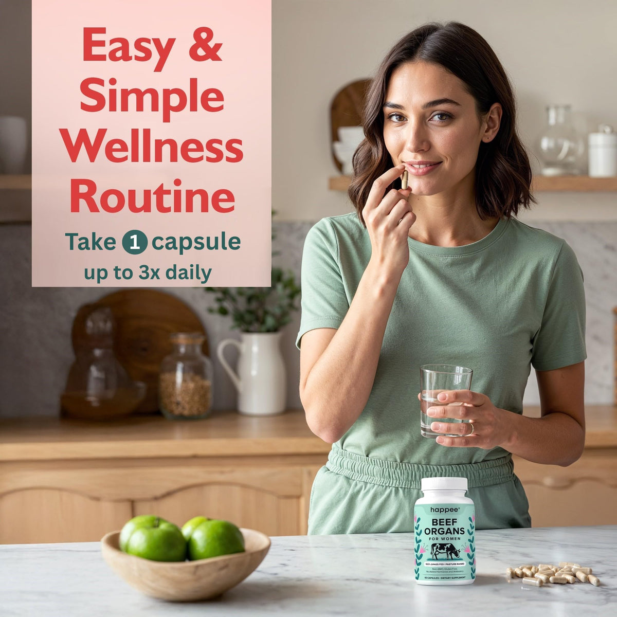Happee complément alimentaire avec ingrédients naturels