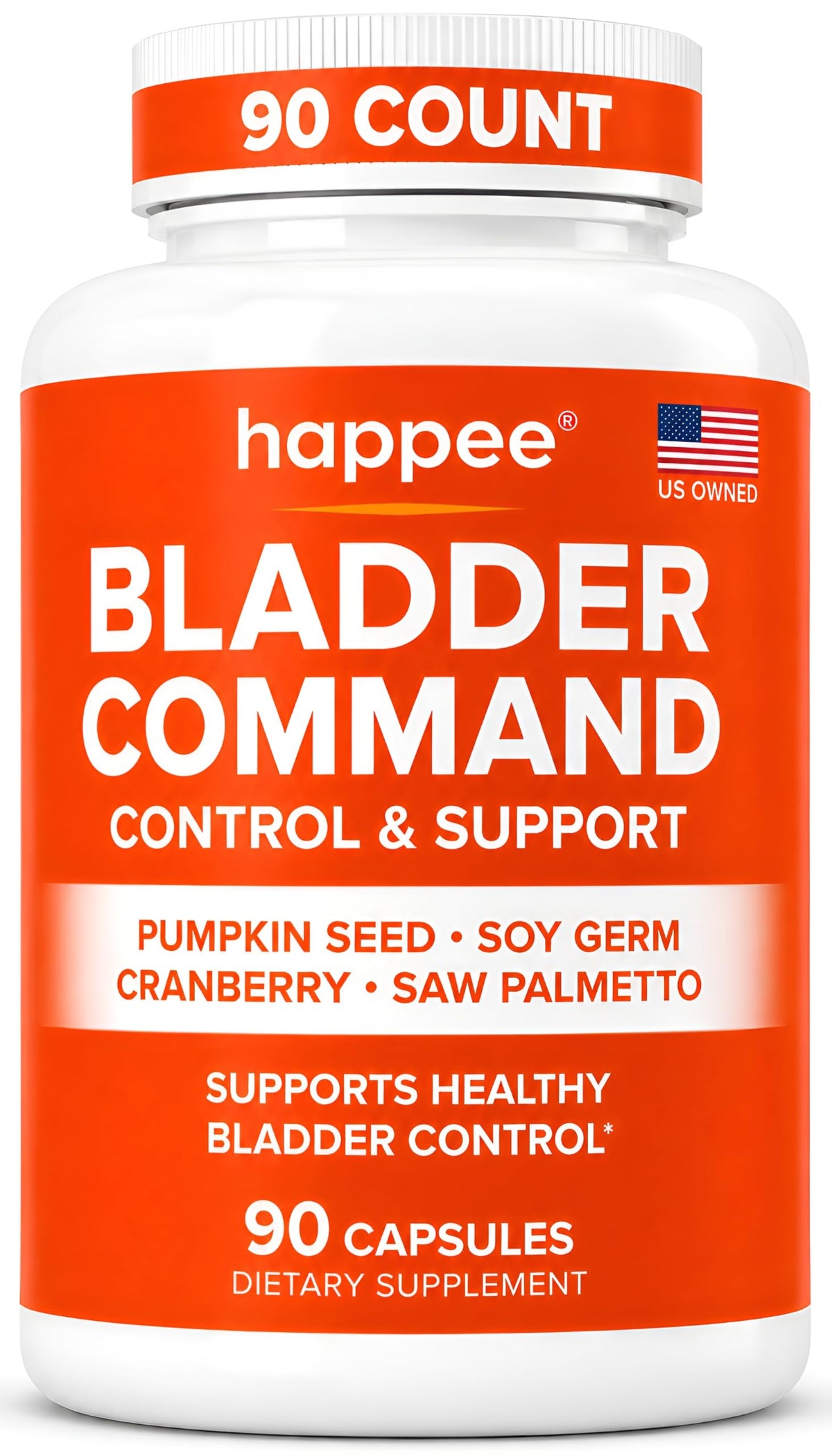 Happee Complément Alimentaire Contrôle Vésical 1220mg vue de face