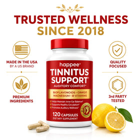 Happee Complément Alimentaire Tinnitus 120 Capsules en utilisation