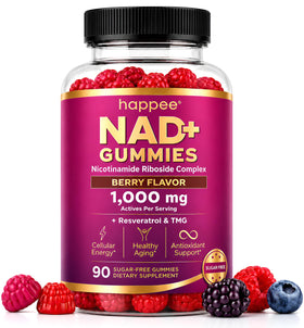 Happee Gummies NAD+ 1000mg 90 Ct boîte avant