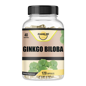Happi Mi Nutrition Ginkgo Biloba 1800mg 120 capsules front view