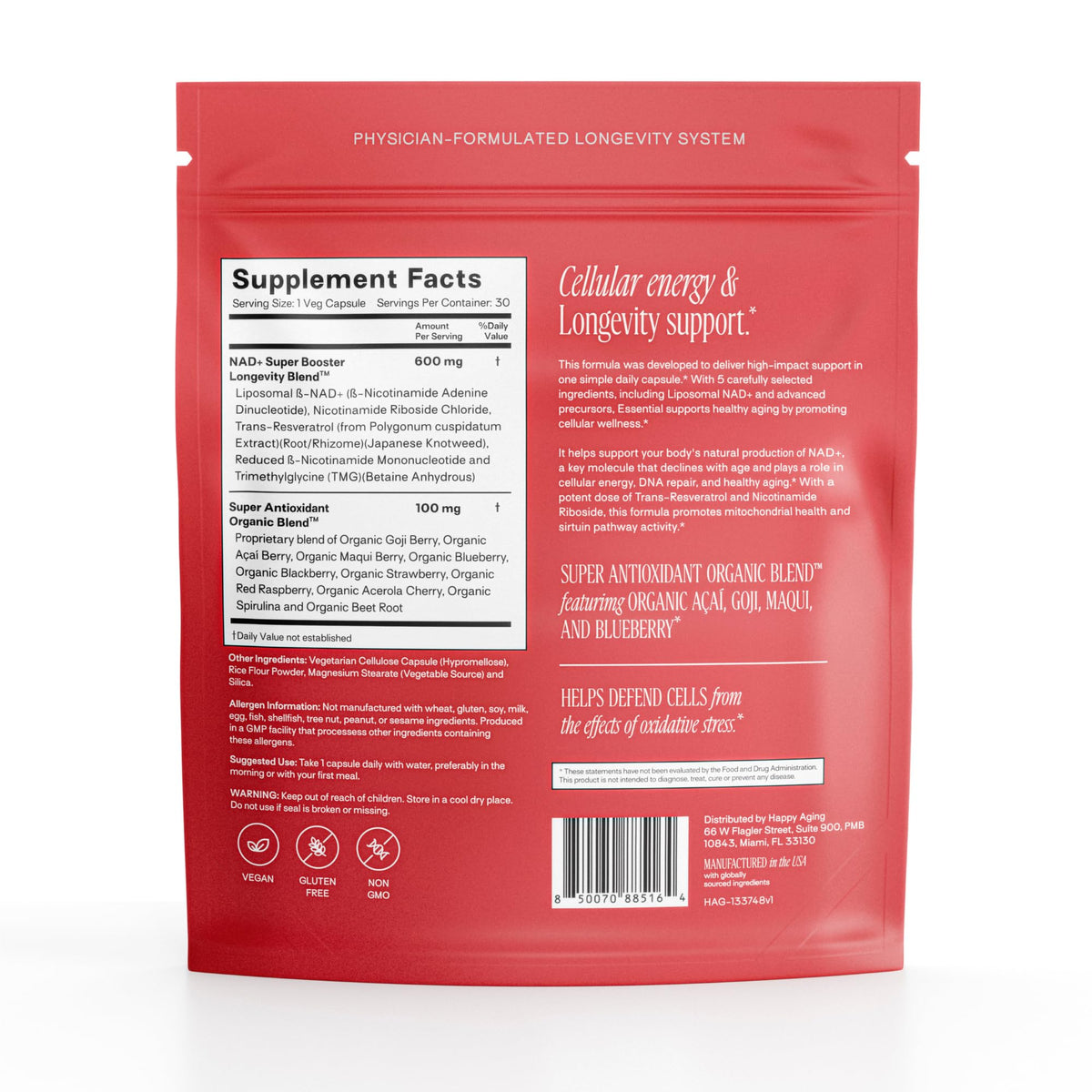 Happy Aging Complément Alimentaire 30 Capsules emballage