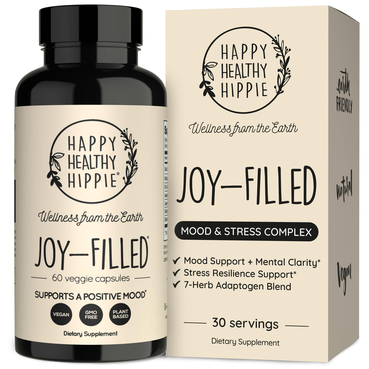 Happy Healthy Hippie Complément Joy-Filled 60 Capsules vue avant