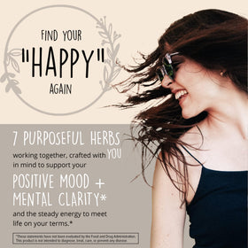 Happy Healthy Hippie Joy-Filled 120 Capsules side view