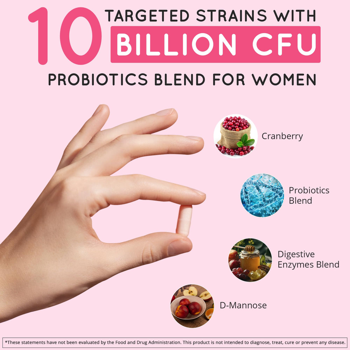 Happy Healthy Hippie Probiotique Vaginal 60 capsules vue de côté
