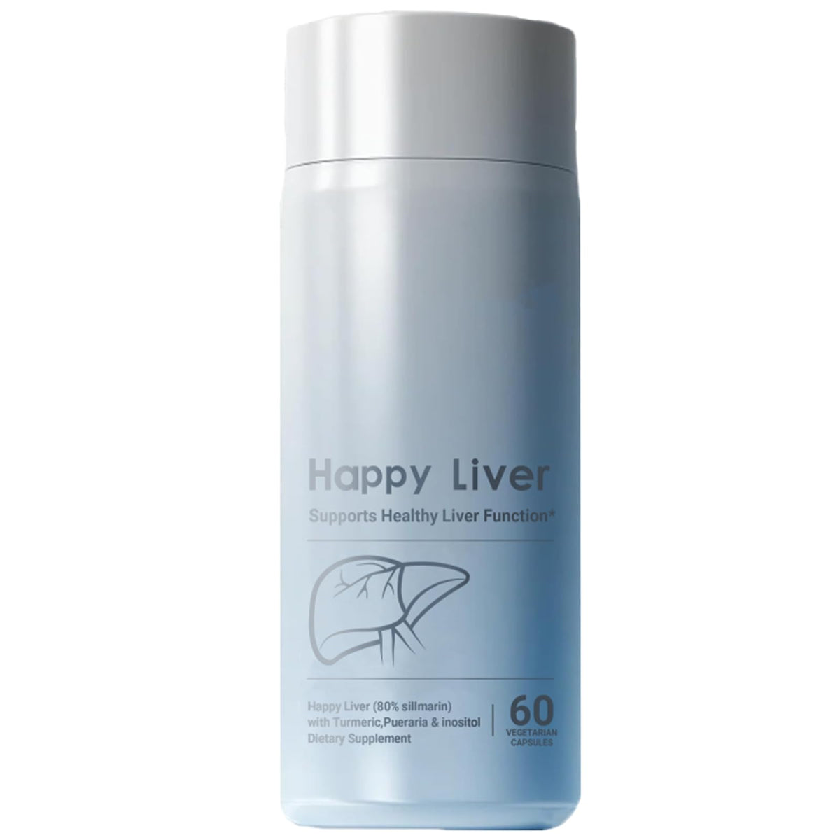 Happy Liver Complément Alimentaire Chardon-Marie 60 Capsules vue de face