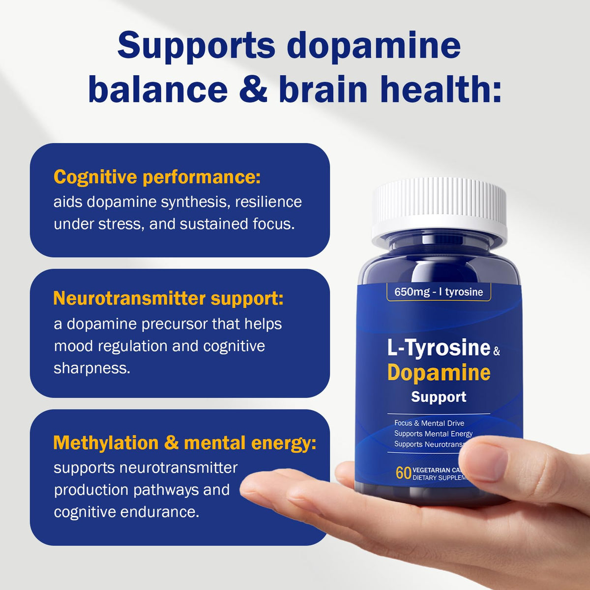 Happy Saffron Plus L-Tyrosine 650 mg package arrière