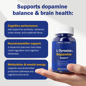 Happy Saffron Plus L-Tyrosine 650 mg package arrière