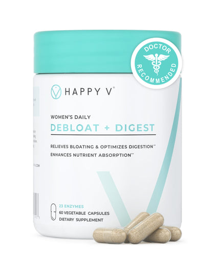 Happy V Complément Alimentaire Multi-Enzymes 60 Capsules Végétales vue avant