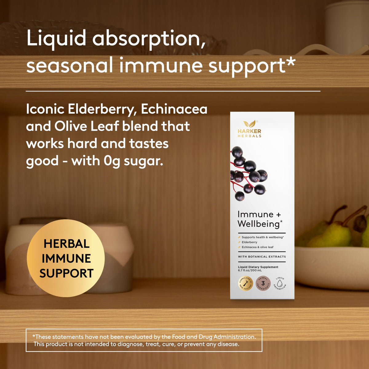 Harker Herbals Sirop Bien-Être 200 ml avec cuillère doseuse