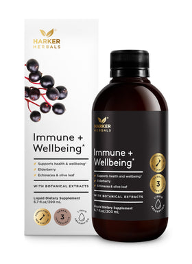 Harker Herbals Sirop Bien-Être 200 ml vue avant avec étiquette