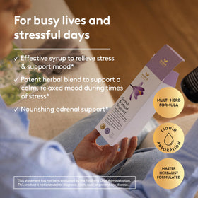 Harker Herbals Sirop de Stress et d'Humeur 200 ml avec cuillère doseuse