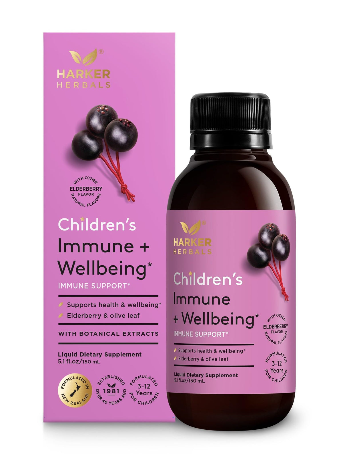 Harker Herbals Sirop Enfant Bien-être 150 ml vue avant