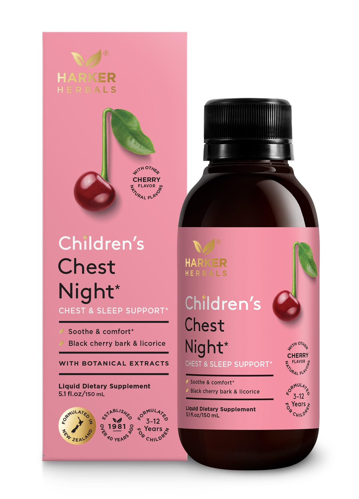 Harker Herbals Sirop Herbal de Nuit pour Enfants 150 ml vue de face
